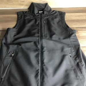 FILA Sport Golf Black Polyester Zip Vest Sz Medium